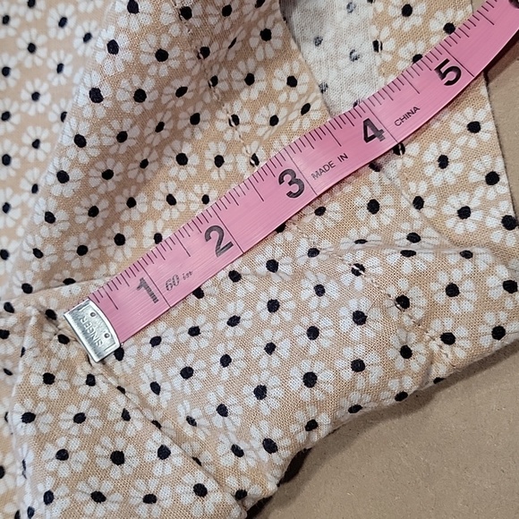 LOFT Size 00 Daisy Print Linen Cotton Blend RIviera Shorts, Exc. Used Condition - Picture 8 of 13